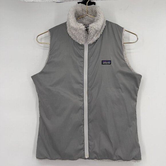 Patagonia Women’s Reversible Los Gatos Fleece Vest Gray Size Small - Picture 8 of 14